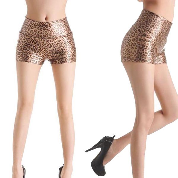 women style faux leather wet look leopard print pants slim fit short pants night club party boxer brief, White;black
women style faux leather wet look leopard print pants slim fit short pants night club party boxer brief, White;black