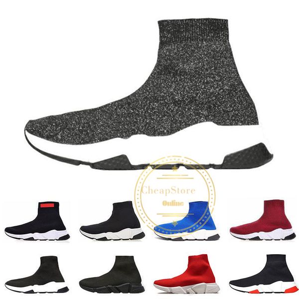 speed trainer men women fashion designer luxury sock shoes black white blue glitter flat mens trainers runner sneakers size 36-45, White;red
speed trainer men women fashion designer luxury sock shoes black white blue glitter flat mens trainers runner sneakers size 36-45, White;red