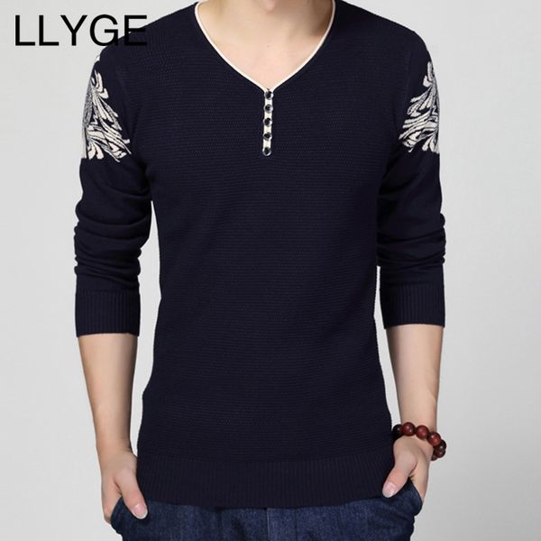 llyge 2018 autumn winter men v neck knitted sweater patchwork button slim sweaters pullover men's plus size casual thin knitwear, White;black
llyge 2018 autumn winter men v neck knitted sweater patchwork button slim sweaters pullover men's plus size casual thin knitwear, White;black