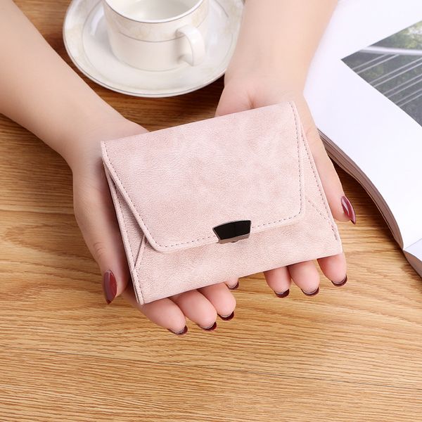 ougger short women's wallet for cards and money elegant vintage money clip thin pink pu with hasp, Red;black
ougger short women's wallet for cards and money elegant vintage money clip thin pink pu with hasp, Red;black