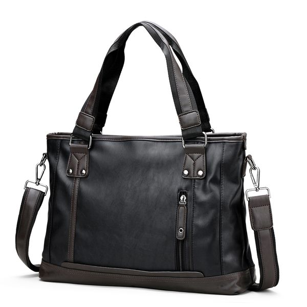 14 inch men's briefcase fashion pu leather briefcase men shoulder bag handbag for business black blue soild hot
14 inch men's briefcase fashion pu leather briefcase men shoulder bag handbag for business black blue soild hot