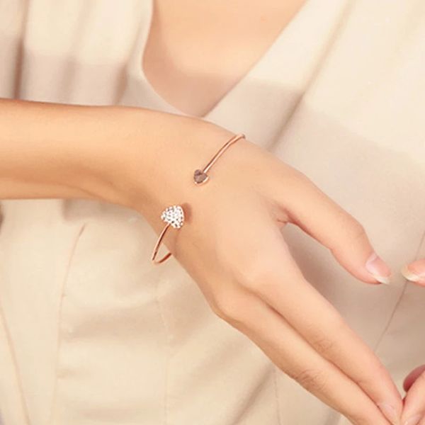 korean style can be adjustable crystal double heart bow bilezik cuff opening bracelet for women gifts fashion accessories, White
korean style can be adjustable crystal double heart bow bilezik cuff opening bracelet for women gifts fashion accessories, White