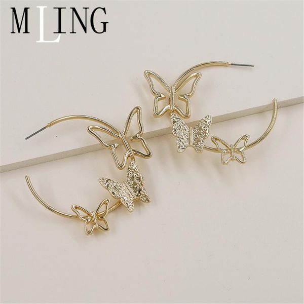 hoop & huggie mling vintage gold alloy animal earrings est hollow geometric butterfly c shape for women, Golden;silver
hoop & huggie mling vintage gold alloy animal earrings est hollow geometric butterfly c shape for women, Golden;silver