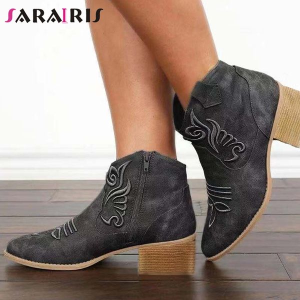 sarairis 33-46 design вышивать пинетки женские повседневные высокие каблуки ботильоны женские 2019 осень широкий каблук обуви женщина, Black
sarairis 33-46 design вышивать пинетки женские повседневные высокие каблуки ботильоны женские 2019 осень широкий каблук обуви женщина, Black