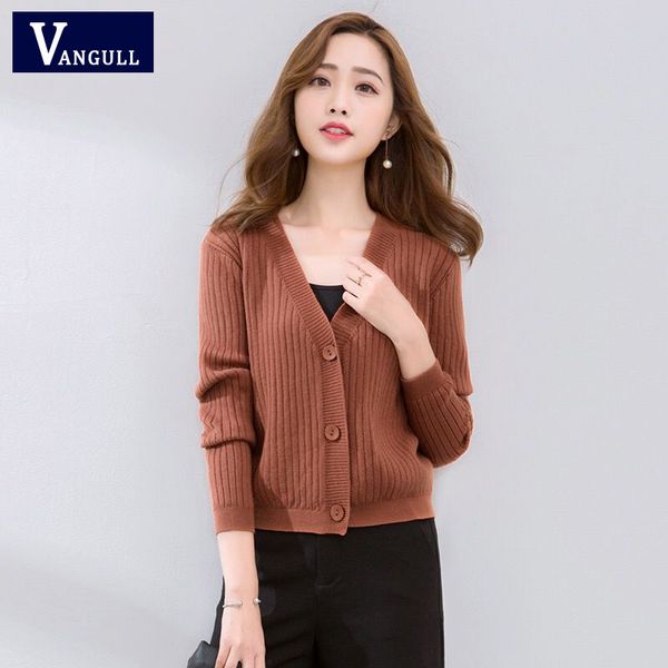 vangull women cardigans sweater knitwear single breasted casual v-neck solid loose knit cardigan outwear winter sale, Black;white
vangull women cardigans sweater knitwear single breasted casual v-neck solid loose knit cardigan outwear winter sale, Black;white