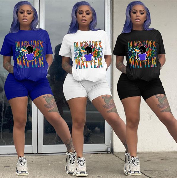 black lives matter letter women shorts tracksuit short sleeve t shirt t-shirt + shorts two piece outfits summer design sportswear suit, White
black lives matter letter women shorts tracksuit short sleeve t shirt t-shirt + shorts two piece outfits summer design sportswear suit, White