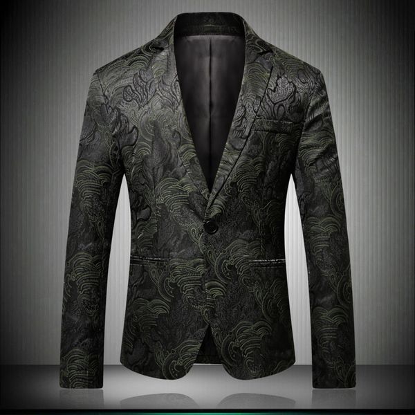 mens black jacquard suits and blazers brand slim fit single button blazer men party wedding groom suit jacket male costume homme, White;black
mens black jacquard suits and blazers brand slim fit single button blazer men party wedding groom suit jacket male costume homme, White;black