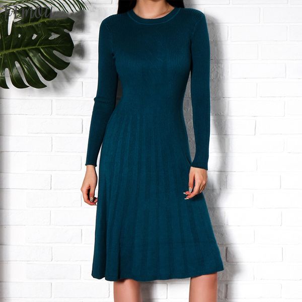 women kintted dresses winter fashion new arrival long sleeve pleated midi dress women casual sweater dress black white blue, Black;gray
women kintted dresses winter fashion new arrival long sleeve pleated midi dress women casual sweater dress black white blue, Black;gray