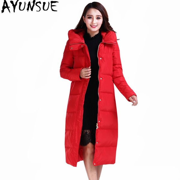 ayunsue 2019 красный теплый 90% белая утка вниз куртка женщин с капюшоном пальто зимы женские куртки проложенный женщины длинные ветровки mu, Black
ayunsue 2019 красный теплый 90% белая утка вниз куртка женщин с капюшоном пальто зимы женские куртки проложенный женщины длинные ветровки mu, Black