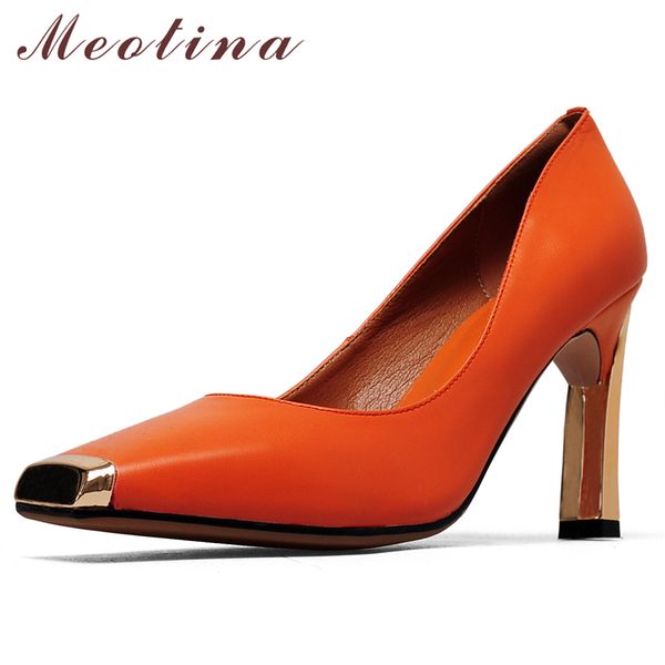 meotina high heels women shoes natural genuine leather thick high heel party shoes cow leather square toe pumps lady size 34-39, Black
meotina high heels women shoes natural genuine leather thick high heel party shoes cow leather square toe pumps lady size 34-39, Black