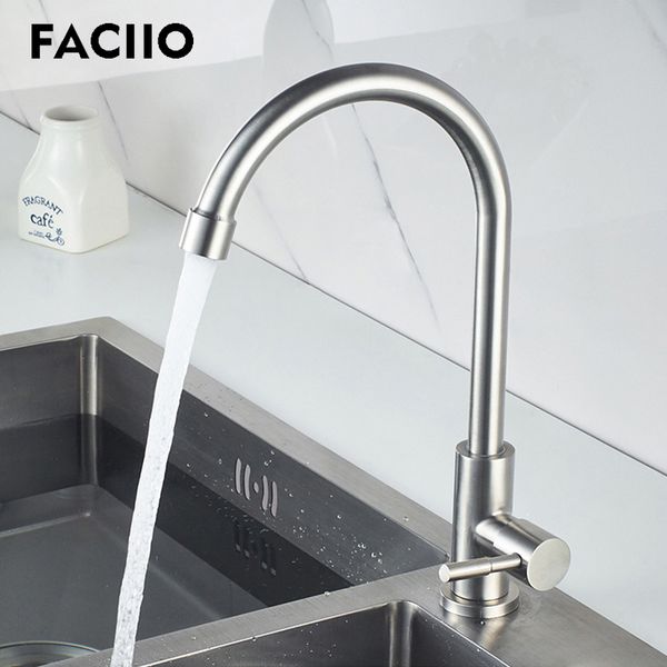 faciio classic kitchen sink faucets polished holder curved road single cold water single hole stainless steel home water faucet
faciio classic kitchen sink faucets polished holder curved road single cold water single hole stainless steel home water faucet