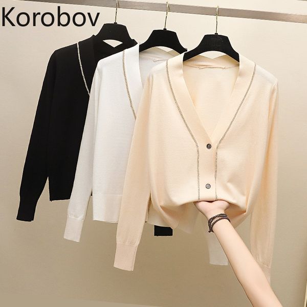 korobov 2019 new spring autumn diamond beading sweater cardigan women lady cardigan long sleeve v-neck casual 78551, White
korobov 2019 new spring autumn diamond beading sweater cardigan women lady cardigan long sleeve v-neck casual 78551, White
