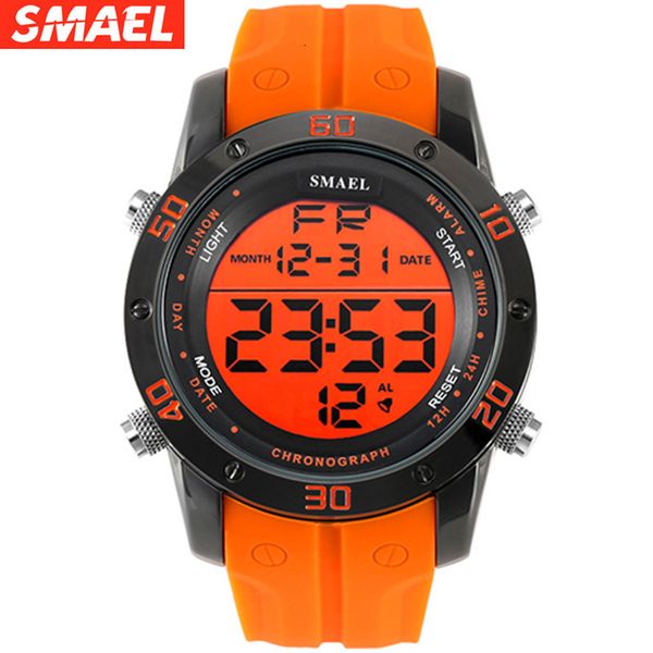 fashion watches men orange casual digital watches sports led clock male automatic date watch 1145 men's wristwatch waterproof, Slivery;brown
fashion watches men orange casual digital watches sports led clock male automatic date watch 1145 men's wristwatch waterproof, Slivery;brown