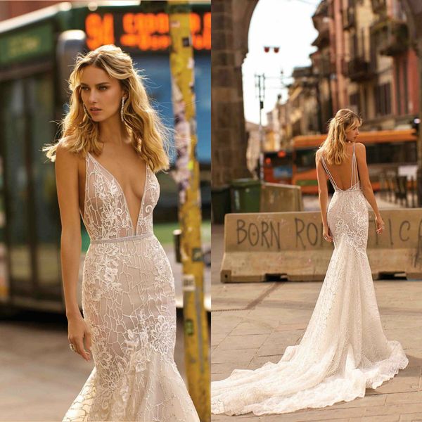 berta wedding dresses deep v neck lace beads sequins mermaid bridal gowns 2020 custom made backless wedding dress robe de mariee, White
berta wedding dresses deep v neck lace beads sequins mermaid bridal gowns 2020 custom made backless wedding dress robe de mariee, White