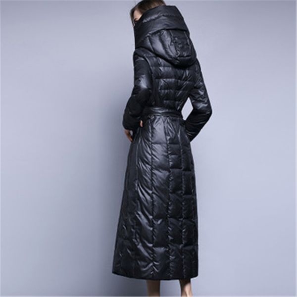 xs-7xl plus size 90% duck down coat fashion brand hooded long down jacket women's over the knee slim thicker warm coat t338, Black
xs-7xl plus size 90% duck down coat fashion brand hooded long down jacket women's over the knee slim thicker warm coat t338, Black