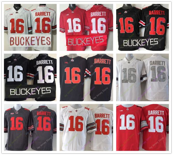 College OSU Ohio State Buckeyes Jerseys 16# J. T. Barrett Jersey Home Away White Black Red Grey
College OSU Ohio State Buckeyes Jerseys 16# J. T. Barrett Jersey Home Away White Black Red Grey
