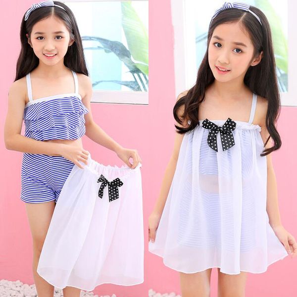 2019 new summer baby girls kids 3pcs beachwear + lace bow-knot dress bikini set beach bathing suit swimsuit swimwear outfits, White;black
2019 new summer baby girls kids 3pcs beachwear + lace bow-knot dress bikini set beach bathing suit swimsuit swimwear outfits, White;black