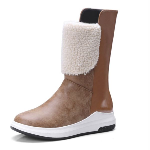 fanyuan 2019 winter big size 33-43 brand platform mid-calf women snow boots warm casual flat wedges shoes woman, Black
fanyuan 2019 winter big size 33-43 brand platform mid-calf women snow boots warm casual flat wedges shoes woman, Black