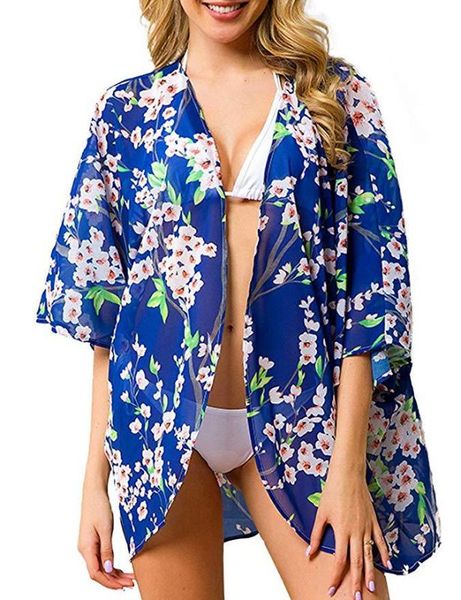 new oversized woman summer casual loose printed chiffon blouse batwing sleeve shirt blouse beach jumper coats, White
new oversized woman summer casual loose printed chiffon blouse batwing sleeve shirt blouse beach jumper coats, White