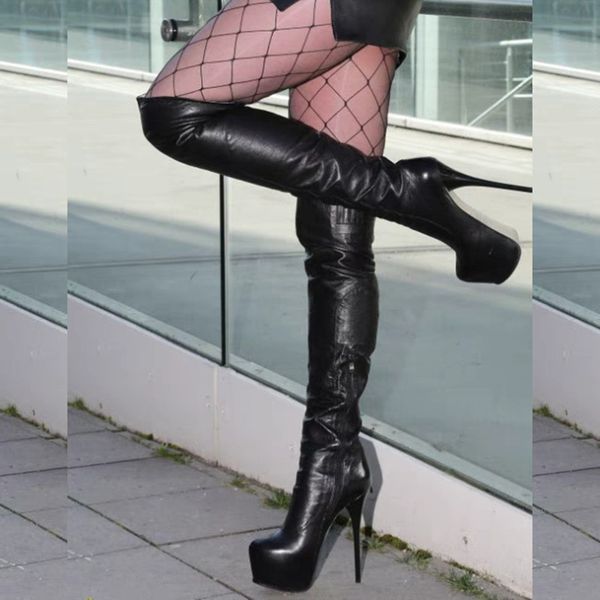 kolnoo new ladies high heel platform over-knee boots round-toe winter autumn booties party dance club fashion boots dress shoes d171, Black
kolnoo new ladies high heel platform over-knee boots round-toe winter autumn booties party dance club fashion boots dress shoes d171, Black