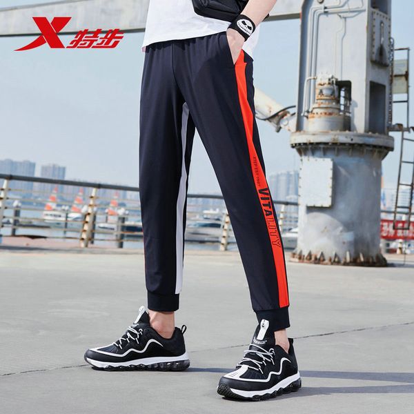 881229a39025 xtep men's trousers woven nine pants 2019 summer new breathable and quick-drying fashion sweatpants, Black;blue
881229a39025 xtep men's trousers woven nine pants 2019 summer new breathable and quick-drying fashion sweatpants, Black;blue
