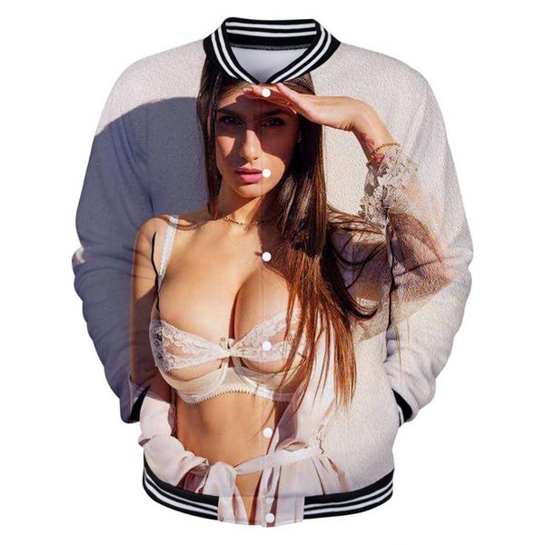 2020 3d printed mia khalifa fashion tracksuit baseball jackets women/men long sleeve jacket casual harajuku streetwear clothes, Black;brown
2020 3d printed mia khalifa fashion tracksuit baseball jackets women/men long sleeve jacket casual harajuku streetwear clothes, Black;brown