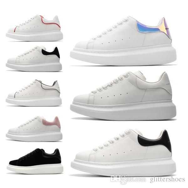 With box de igner brand men women fa hion leather over ized platform increa e ca ual hoe men quality neaker, Black
With box de igner brand men women fa hion leather over ized platform increa e ca ual hoe men quality neaker, Black