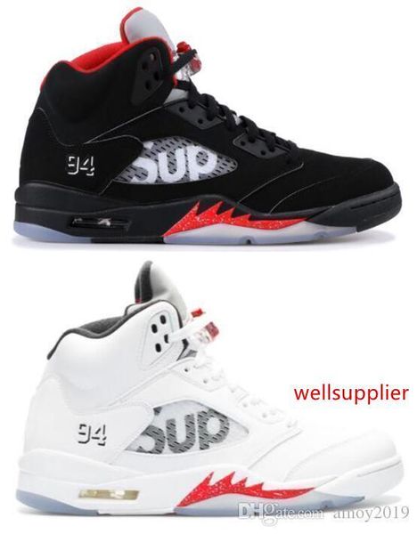 quality 5s 5 high sup black white men basketball shoes 5 sup mens trainers sports sneakers with shoes box size 40-47
quality 5s 5 high sup black white men basketball shoes 5 sup mens trainers sports sneakers with shoes box size 40-47