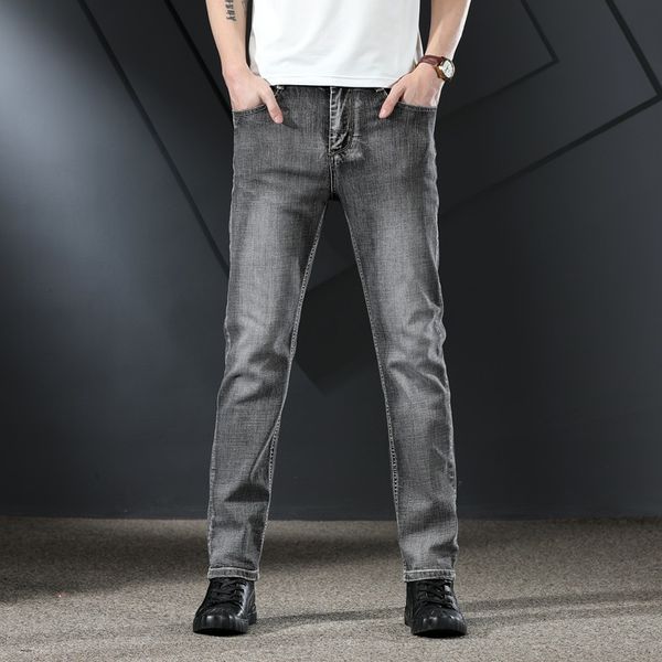 men's jeans men straight smart casual gray long cotton elastic denim solid designer size 38, Blue
men's jeans men straight smart casual gray long cotton elastic denim solid designer size 38, Blue