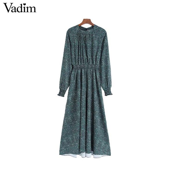 vadim women elegant print midi dress long sleeve elastic waist female casual stylish chic a line dresses vestidos qc930, Black;gray
vadim women elegant print midi dress long sleeve elastic waist female casual stylish chic a line dresses vestidos qc930, Black;gray