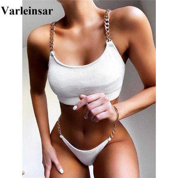 new metal chain 2020 ribbed bikini female swimsuit women swimwear two-pieces bikini set bather high leg cut bathing suit v1934
new metal chain 2020 ribbed bikini female swimsuit women swimwear two-pieces bikini set bather high leg cut bathing suit v1934