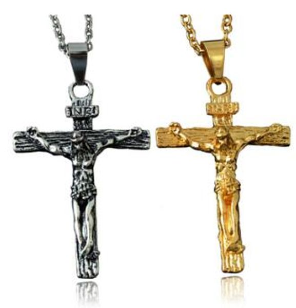 necklace silver color gold jewelry retro charm pendant necklace gothic jesus crucifix cross for women men decoration
necklace silver color gold jewelry retro charm pendant necklace gothic jesus crucifix cross for women men decoration
