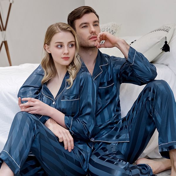 men's sleepwear satin striped nightwear 2pcs pajamas set lovers kimono gown silky men nightgown pyjamas casual home clothes bathrobe, Black;brown
men's sleepwear satin striped nightwear 2pcs pajamas set lovers kimono gown silky men nightgown pyjamas casual home clothes bathrobe, Black;brown