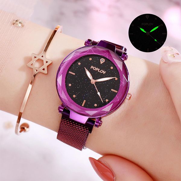 2019 new arrival romantic luminous star women watches fashion casual student quartz watches magnet explosive wristwatches, Slivery;brown
2019 new arrival romantic luminous star women watches fashion casual student quartz watches magnet explosive wristwatches, Slivery;brown