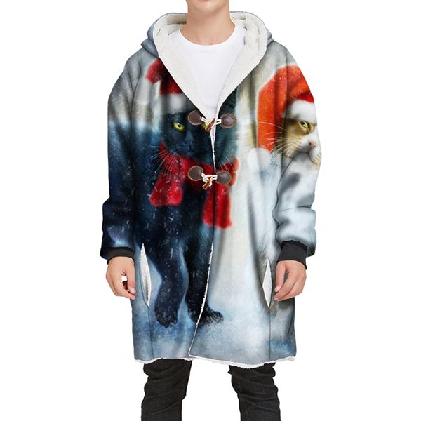 3d christmas cat winter casual hooded coats male new design loose thick fleece hoodies coat sale plus -4xl, Black
3d christmas cat winter casual hooded coats male new design loose thick fleece hoodies coat sale plus -4xl, Black