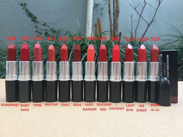 epacket new makeup lips maaa quality retro/amplified/satin/lustre/matte lipstick3g