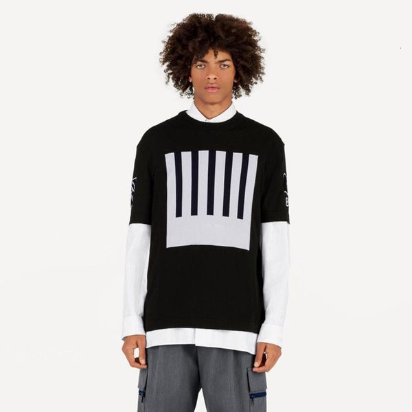 19fw jacquard monogram wool blend kintting t-shirt earth bar code logo jacquard fashion tee casual street short sleeve t-shirt hfymtx617, White;black
19fw jacquard monogram wool blend kintting t-shirt earth bar code logo jacquard fashion tee casual street short sleeve t-shirt hfymtx617, White;black
