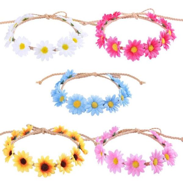 straw hat rope long pointed sun flower garland weaving small daisy hair band beach holiday hair band gb1523
straw hat rope long pointed sun flower garland weaving small daisy hair band beach holiday hair band gb1523