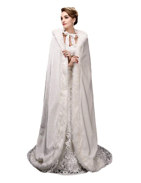wanshandress длинные 59inches свадебные плащи с hodded искусственного меха накладка для взрослых осень-зима люкс мыс женщины особых случаев, White
wanshandress длинные 59inches свадебные плащи с hodded искусственного меха накладка для взрослых осень-зима люкс мыс женщины особых случаев, White