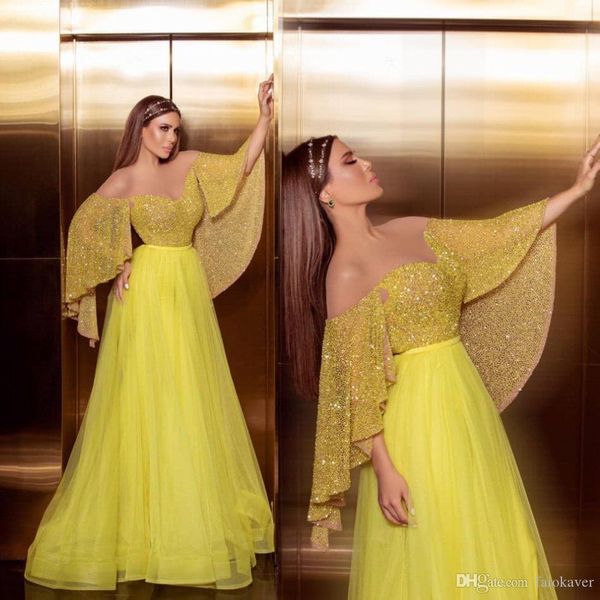 yellow bling bling sequined a line prom dresses off shoulder floor length formal evening dress party gowns robe de soiree abendkleider, Black
yellow bling bling sequined a line prom dresses off shoulder floor length formal evening dress party gowns robe de soiree abendkleider, Black