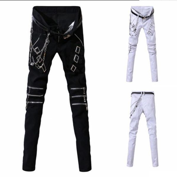 2019 new europe and america punk men's fashion personality casual pants hip hop street fashion pants men's clothing, Black
2019 new europe and america punk men's fashion personality casual pants hip hop street fashion pants men's clothing, Black