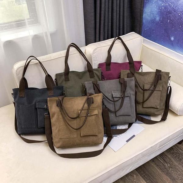women canvas shoulder crossbody bag large capacity tote ladies shopping casual handbag
women canvas shoulder crossbody bag large capacity tote ladies shopping casual handbag