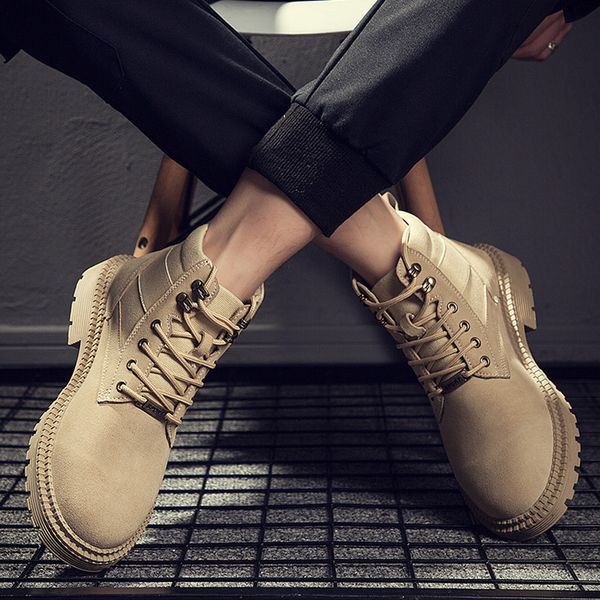 2019 autumn winter leather men boots yellow british wind sanded suede non-slip hightooling boots botas hombre #g3
2019 autumn winter leather men boots yellow british wind sanded suede non-slip hightooling boots botas hombre #g3