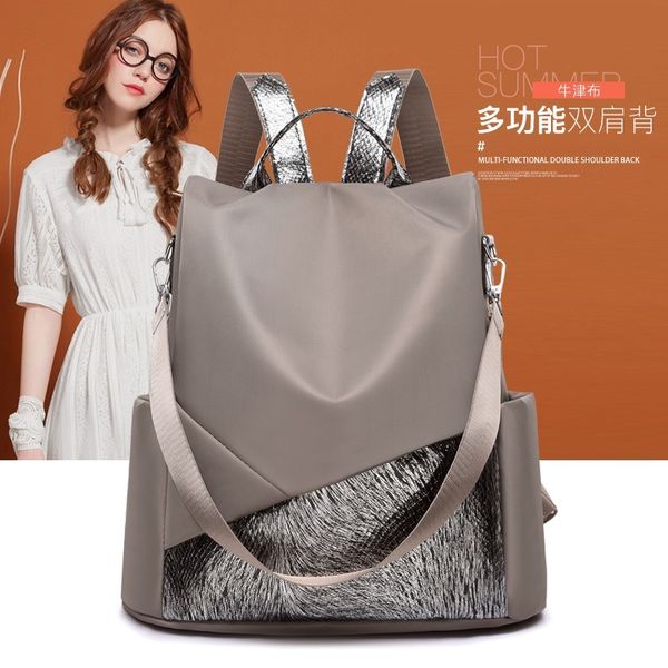 2020 new fashion stitching backpack female casual large capacity student anti-theft schoolbag travel bag
2020 new fashion stitching backpack female casual large capacity student anti-theft schoolbag travel bag