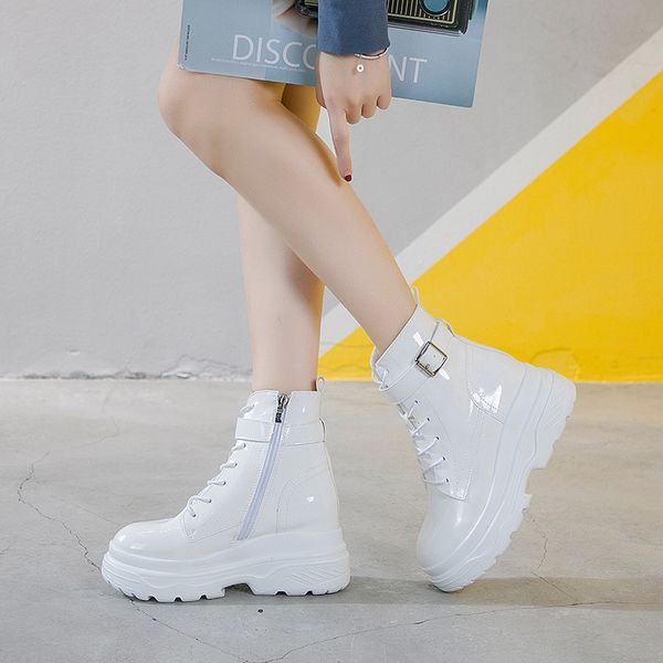 platform white ankle boots winter shoes women high heel wedge booties woman short plush round toe zipper chaussures femme tsdfc, Black
platform white ankle boots winter shoes women high heel wedge booties woman short plush round toe zipper chaussures femme tsdfc, Black