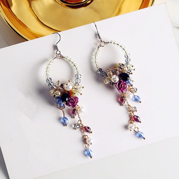 korean ear accessories fashion statement earrings boucle d'oreille rhinestone flower beads tassel earrings new jewelry, Golden
korean ear accessories fashion statement earrings boucle d'oreille rhinestone flower beads tassel earrings new jewelry, Golden