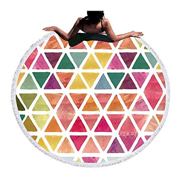 round beach towel - colorful geometry microfiber printing large 59 inch thick and soft hippie picnic blanket bath towel yoga mat
round beach towel - colorful geometry microfiber printing large 59 inch thick and soft hippie picnic blanket bath towel yoga mat