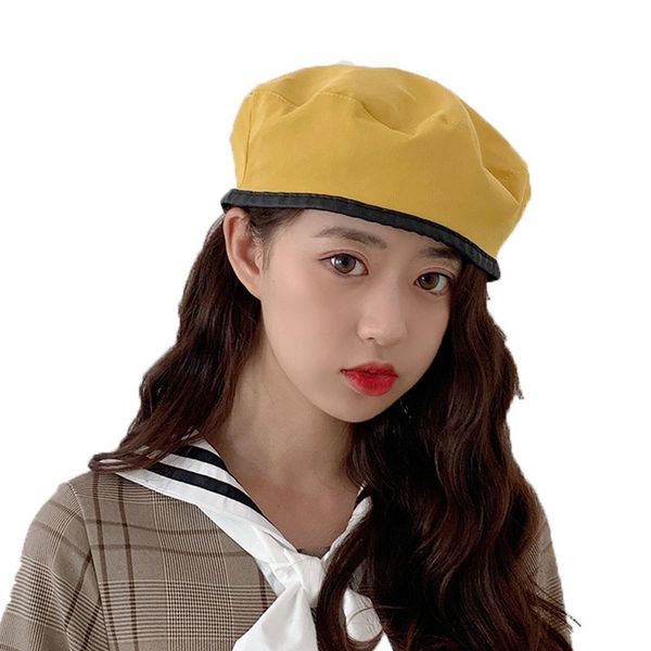 sparsil women winter cotton berets student double side flight attendant caps british style breathable sun protector beanies hat, Blue;gray
sparsil women winter cotton berets student double side flight attendant caps british style breathable sun protector beanies hat, Blue;gray