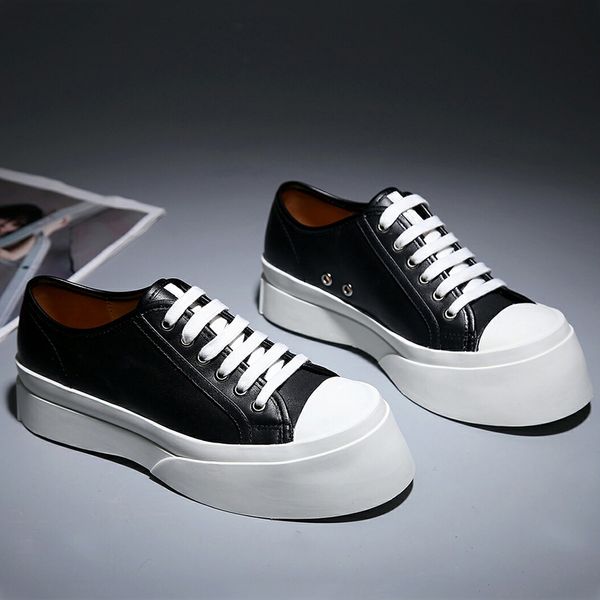 big sneakers men's leather round head strap high-end business casual shoes thick bottom wide-brimmed waterproof deodorant men's sh, Black
big sneakers men's leather round head strap high-end business casual shoes thick bottom wide-brimmed waterproof deodorant men's sh, Black