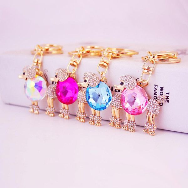 cute animal poodle dog keychain rhinestone crystal alloy pendant lobster car key chains fashion women key ring handbag decor accessories, Slivery;golden
cute animal poodle dog keychain rhinestone crystal alloy pendant lobster car key chains fashion women key ring handbag decor accessories, Slivery;golden